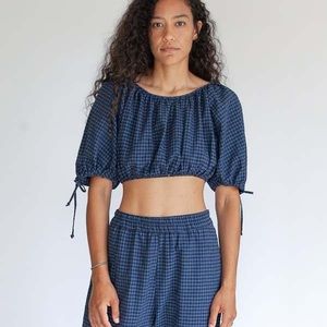 Selva Negra Plaid Crop Top